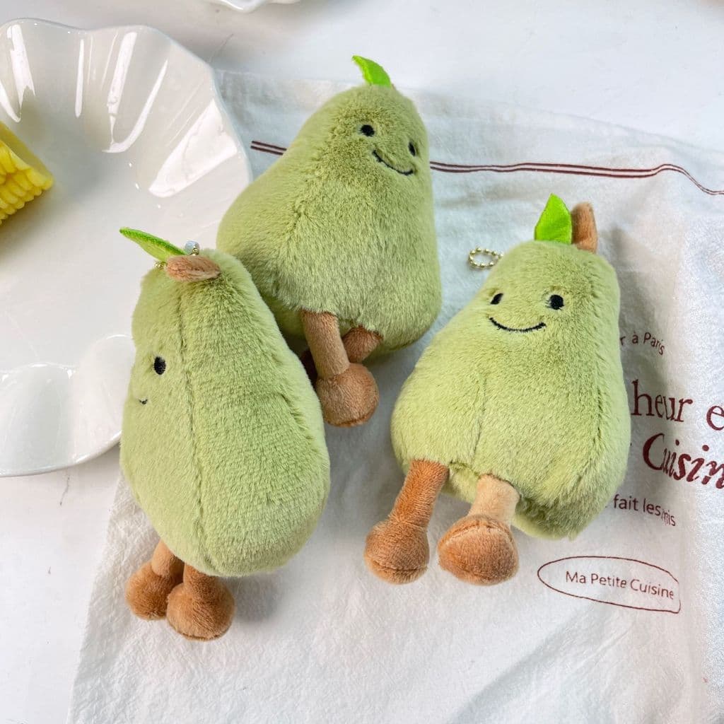 Bonito fruta pêra lanches legumes série de frutas expressão boneca de pelúcia saco pingente brinquedo bonito boneca de p