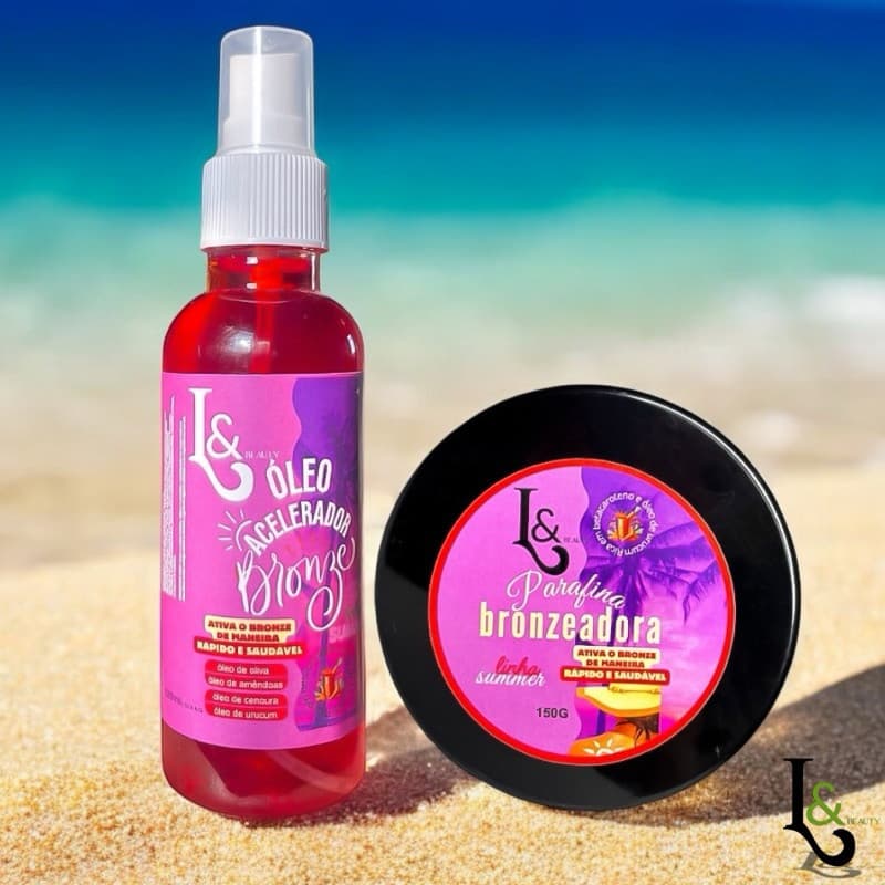 Kit Bronzeador Acelerador Oleo 150ml Parafina Summer Bronze Rápido Intenso