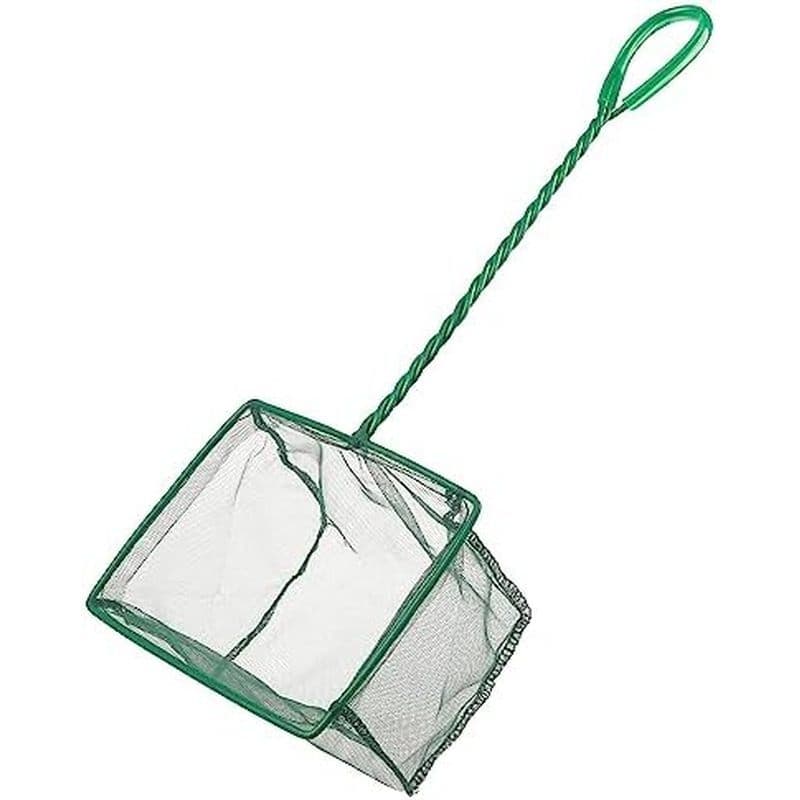 Rede De Peixes De Aquário Pawfly Com Alça De Metal Trançado Quadrada Malha Fina E Macia Lodo Resíduos De Alimentos Limpe