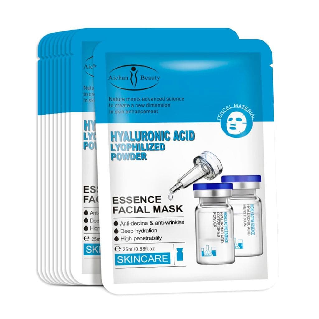 AICHUNBEAUTYEssenceFacialMaskTencelMaterialAnti-acneAnti-rugasHidratanteLimpeza ProfundaContrai os Poros25ml/0.88fl.oz(Á