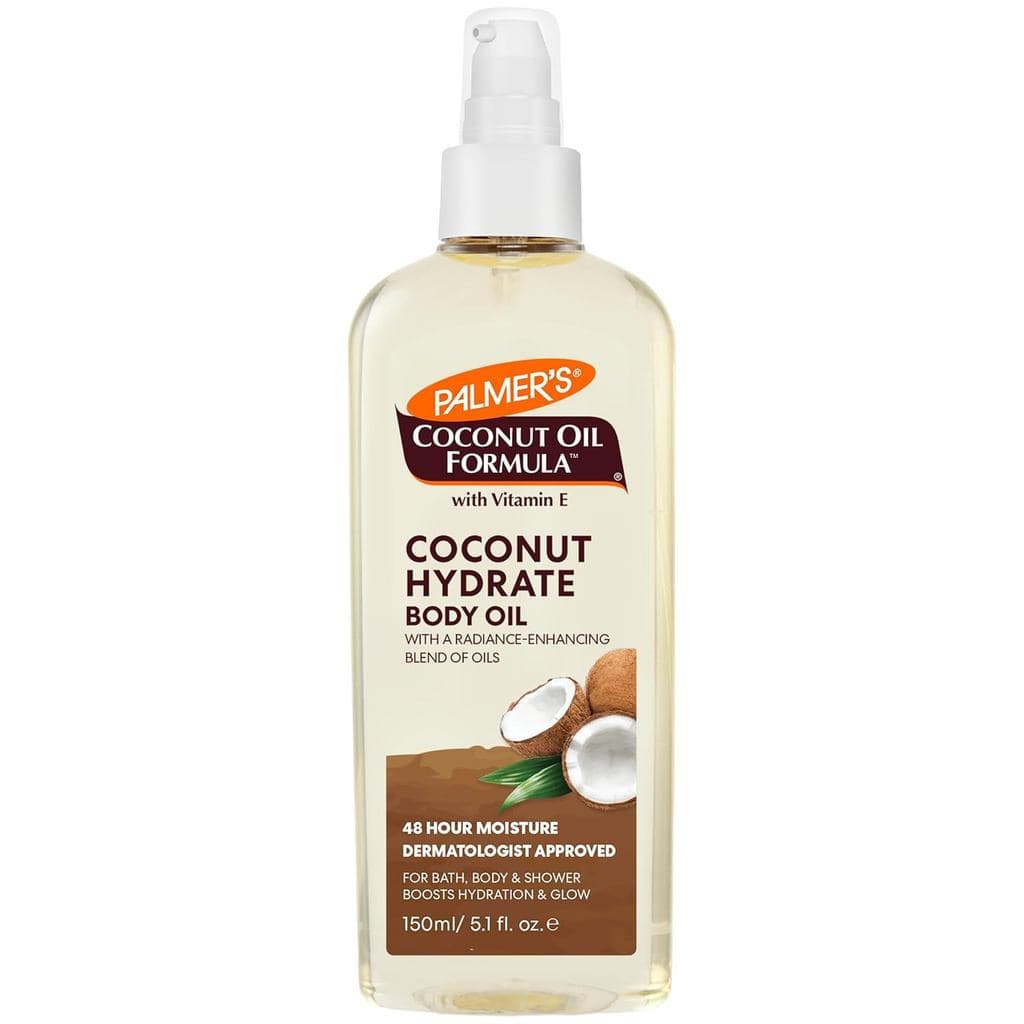 Óleo Corporal Palmer's Coconut Oil Formula, hidratante corporal com extrato de café verde, óleo para banho para pele s