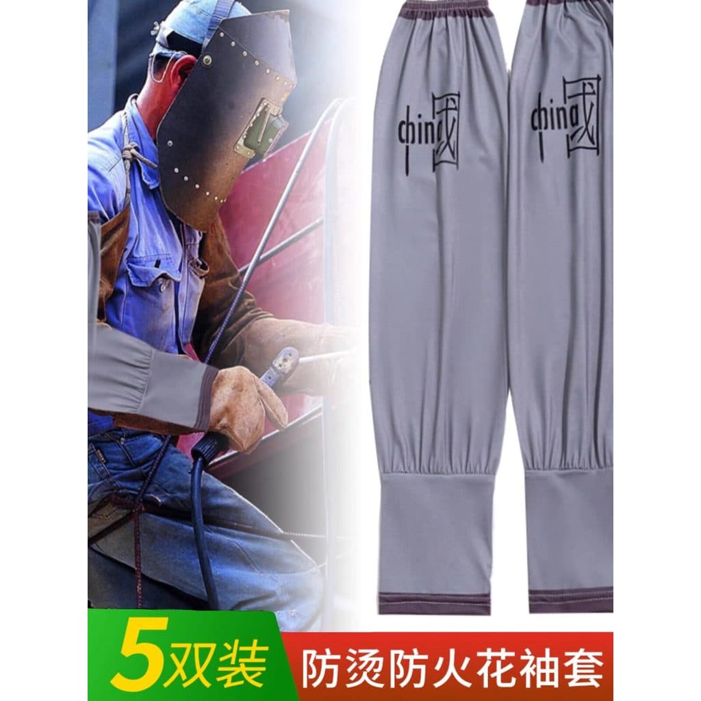 Soldador de soldagem Anti-escaldante protetor solar manga seguro de trabalho masculino local de trabalho resistente ao d