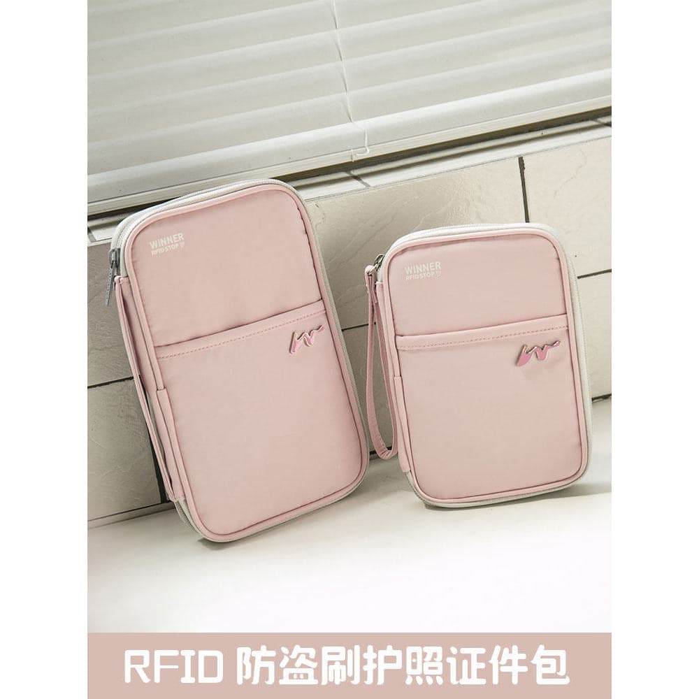 R RFID capa protetora para passaporte, versão coreana, roupa de rua, cartão de embarque, bolsa para passaporte, porta-pa