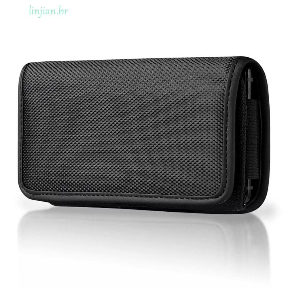 Capa De Telefone Com Clipe De Cinto LINJIAN , Bolsa De Cintura Oxford Resistente Ao Desgaste , Durável