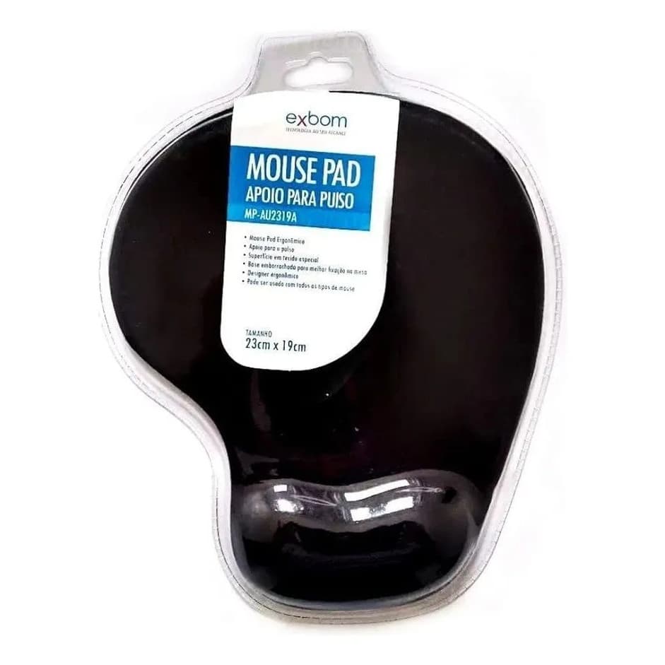 Mousepad Ergonômico Com Apoio de Punho Exbom MP-AU2319A
