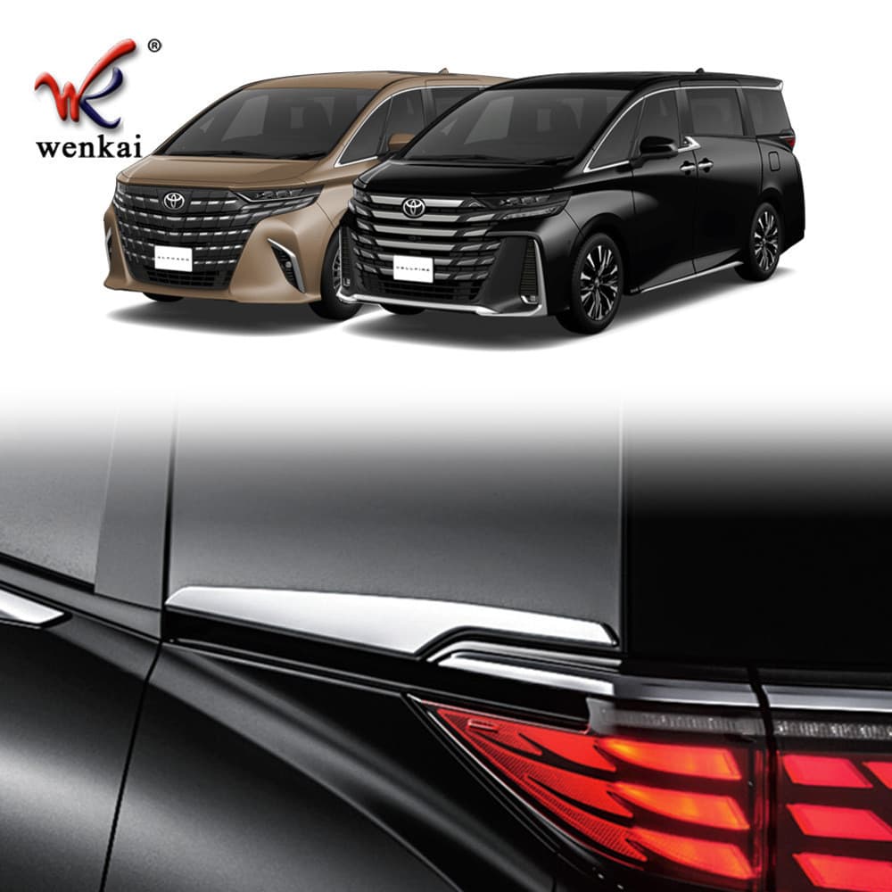 Adequado para modelos Toyota23 Alphard Série 40 Guarnição lateral da janela modificada Vellfire Faixa brilhante da janel