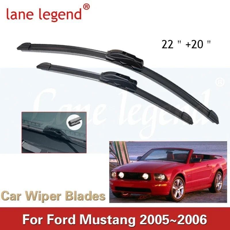 Lâmina De Limpador De Carro Para Ford Mustang 22 " + 20 " 2005 2006 Auto Pára-Brisas Limpadores Janela Lavagem Caber U G
