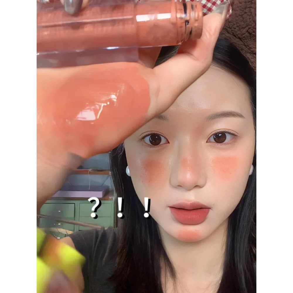 Cor de melão cremoso!Meibaolian Water Spirit Blush Líquido Destaque Expansão Líquida Cor Reparação Hidratante Luz Natura