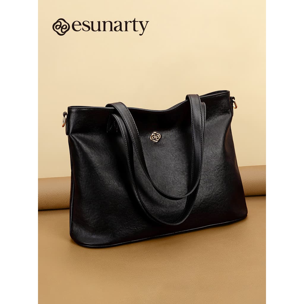 Primeira camada de couro sacola feminina 2026 novo estilo couro genuíno grande capacidade grande saco High-End sentir om