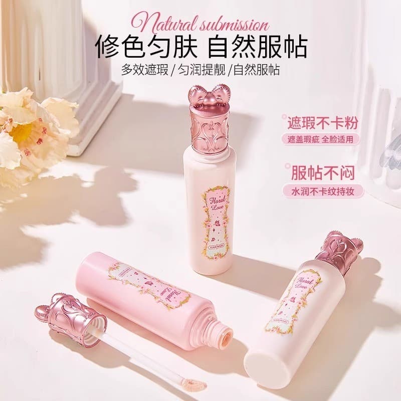 Flor amor brilho corretivo de longa duração retoque tom da pele à prova dwaterproof água capa manchas faciais marca Acne