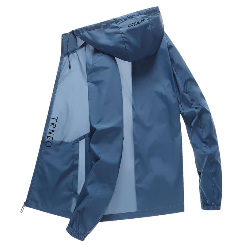 Protetor solar de seda gelo roupas masculinas verão novo estilo na moda jaqueta Casual leve protetor solar roupas ao ar