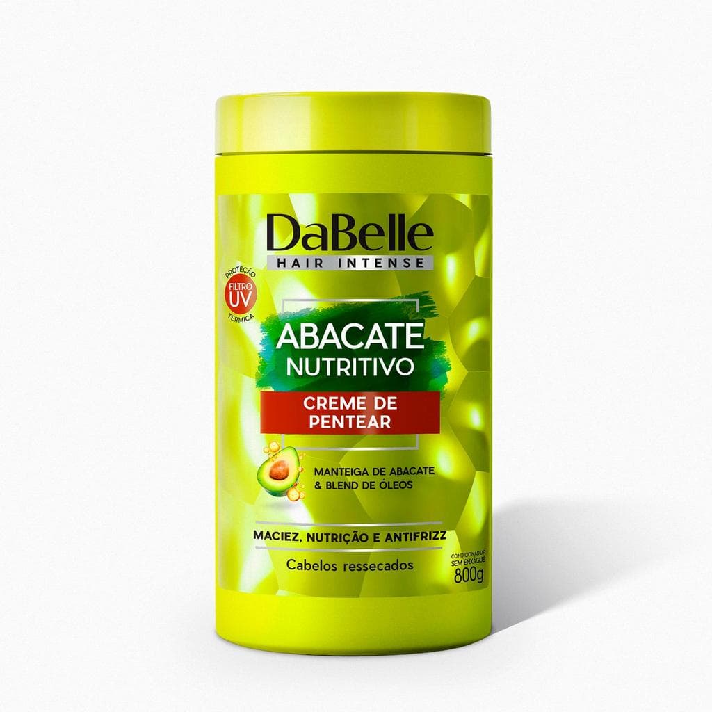 Creme de Pentear Multifuncional Abacate Nutritivo 800g - DaBelle Hair