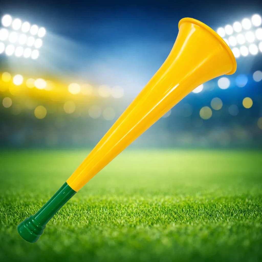 Vuvuzela 29cm Verde Amarela Torcedor Brasil Copa Escolha Qtd