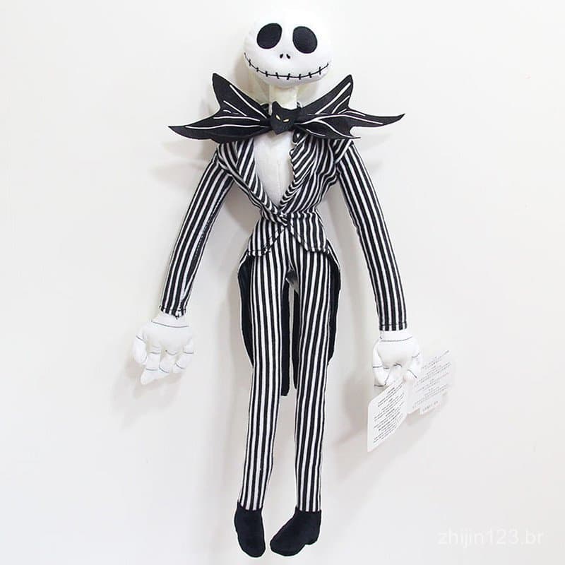 Pelúcia do Jack Skellington de 50cm da Disney Christmas Horror Nights, produzida pela ZQPP.