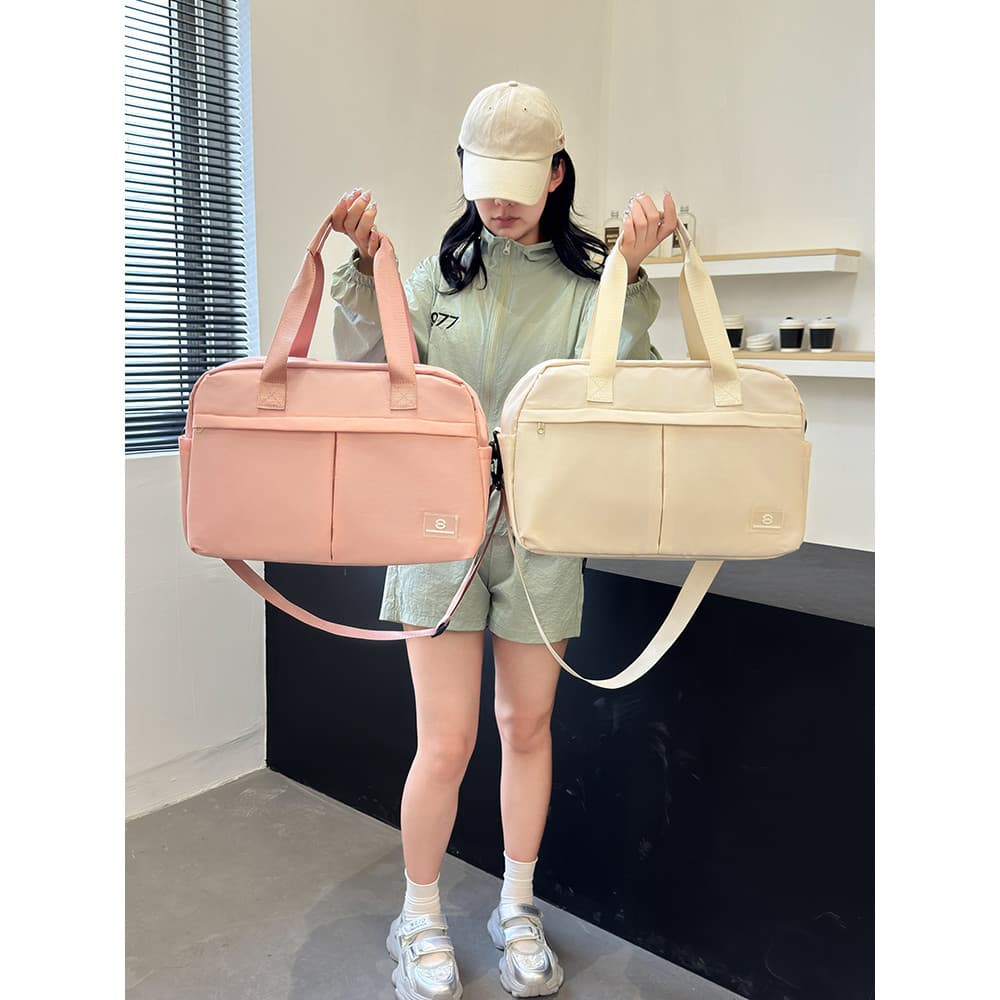 Bolsa de viagem feminina, grande capacidade, bagagem de mão, bolsa adicional, separação seca e molhada, academia, mascul