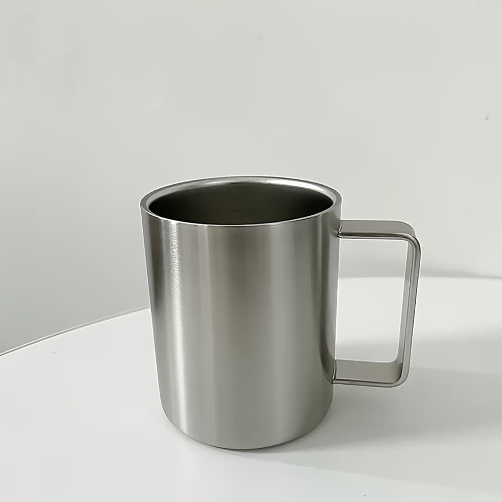 Japão japão 316 copo de água de aço inoxidável de qualidade alimentar marca tanque de beber café com tampa alça crianças