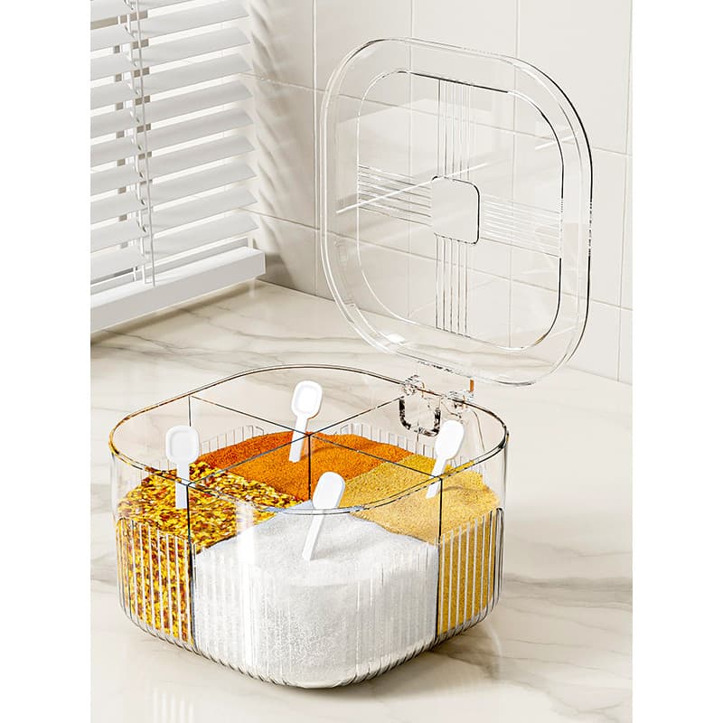 Caixa de tempero cozinha doméstica high-end novo estilo saleiro tempero Jar cozinha doméstica high-end sal MSG armazenam