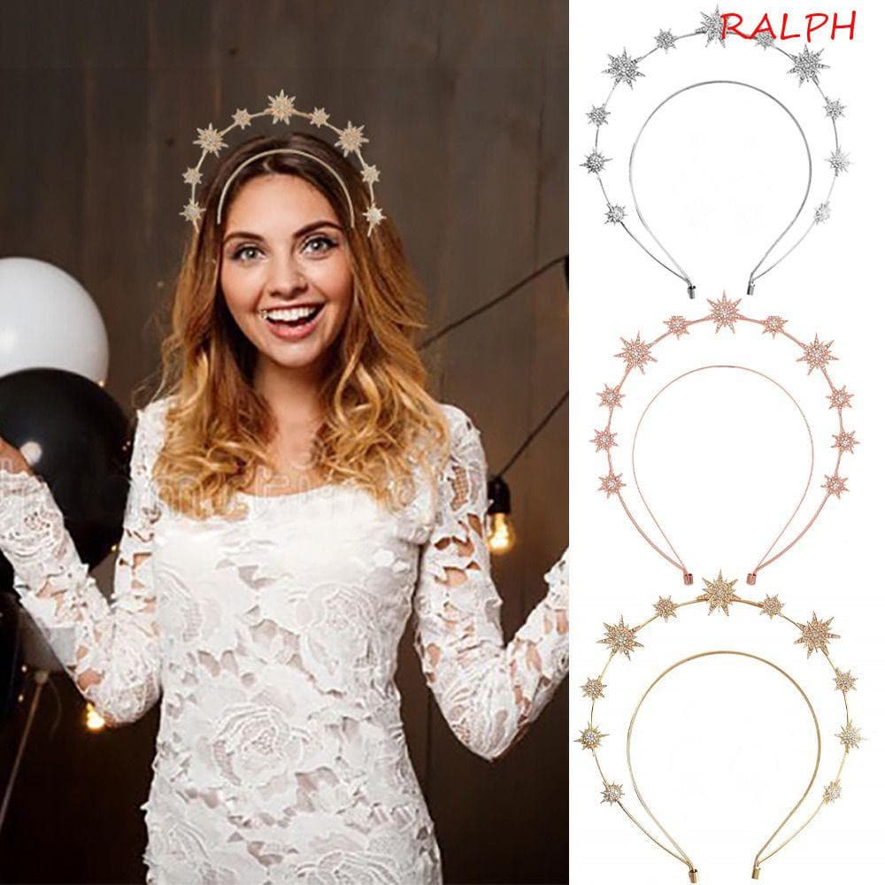 Star Zircon Hair Hoop , Dupla Camada Tiny Spot Rhinestone Headband , Ins Barroco Crystal Tiara Headdress Wash Face