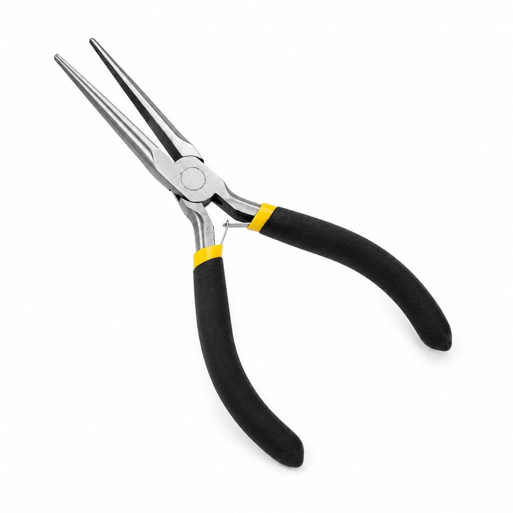 Alicate Bico Meia Cana Reto 6” Cabo Emborrachado