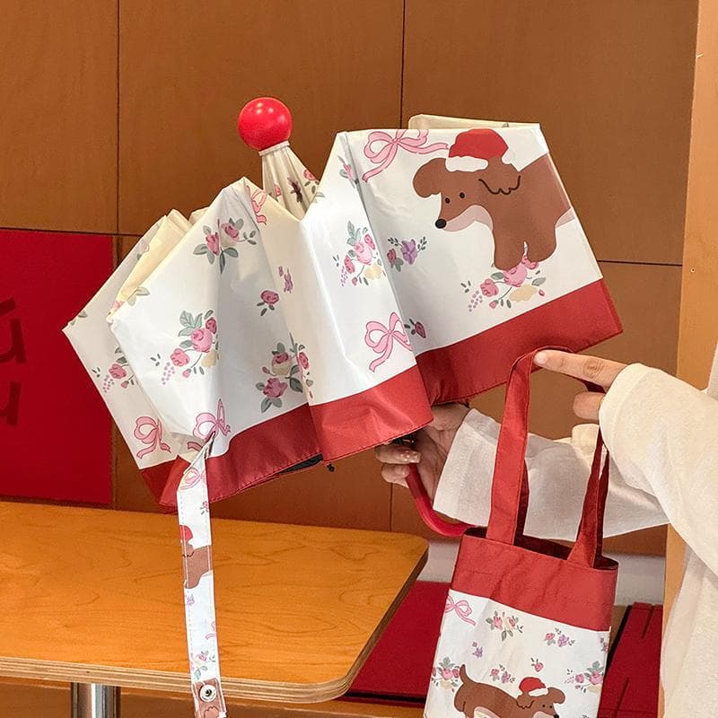 Alemão novo estilo curvo lidar com guarda-sol feminino protetor solar Anti-ultravioleta chuvoso ensolarado dupla utiliza