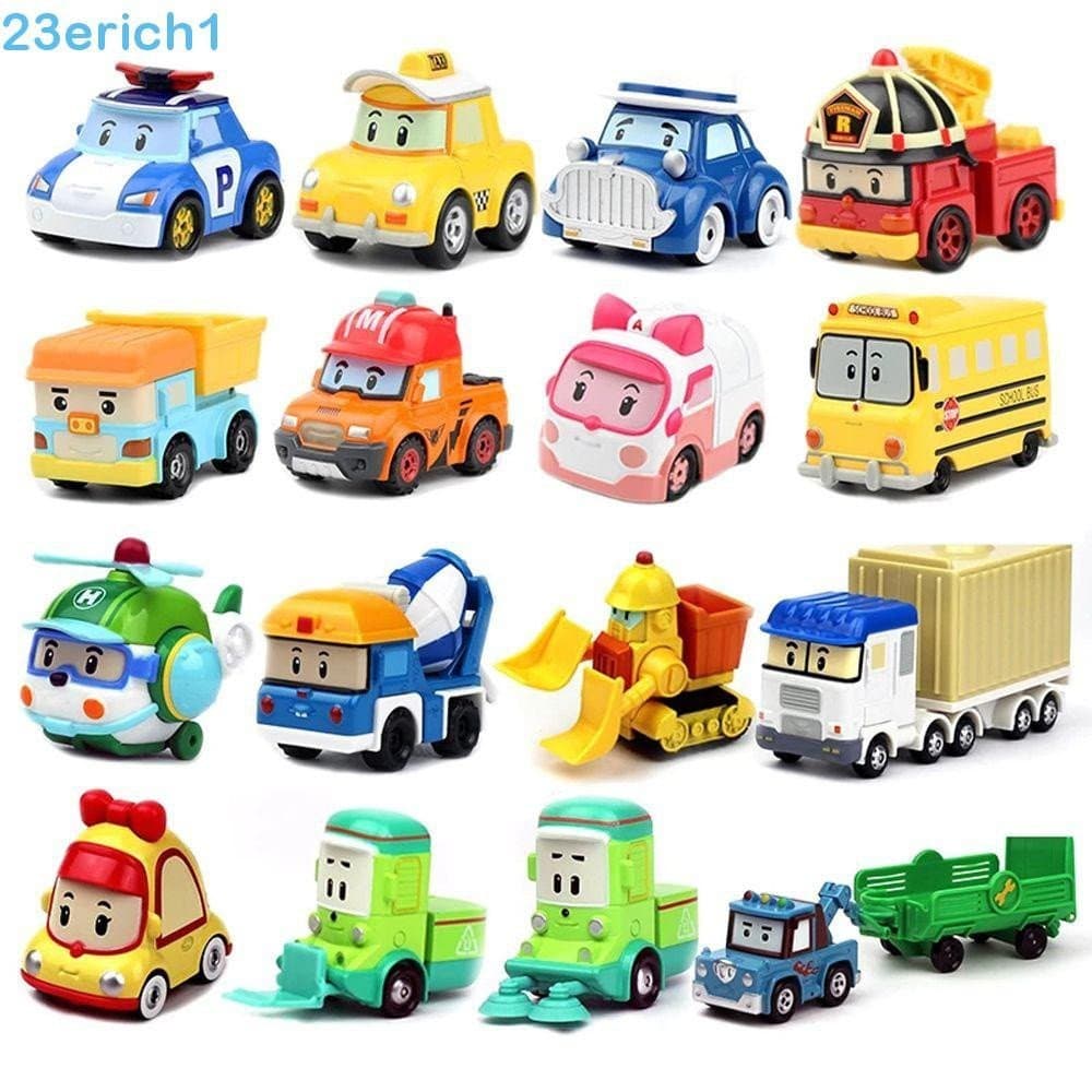 ERICH1 Robô Carro de Liga Metálica para Crianças, Presente de Brinquedo em Forma de Figura de Desenho Animado