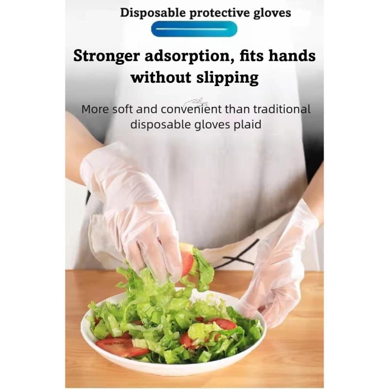 🌳Oferta por tempo limitado🌳 Luvas descartáveis espessas de filme transparente para cozinha e lavar louça