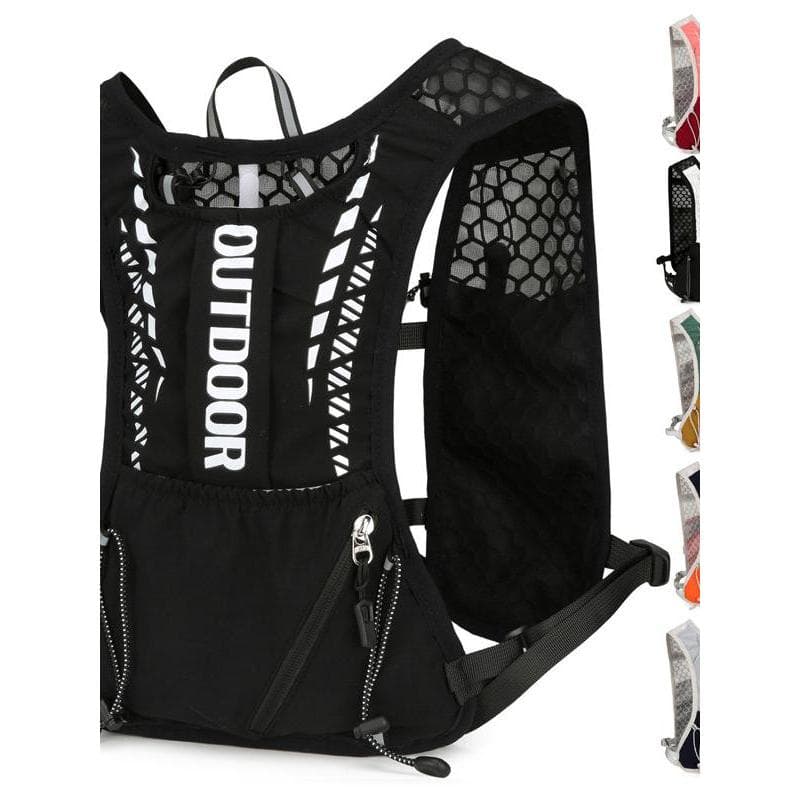 Correndo mochila respirável colete saco absorvente de suor esportes ciclismo saco maratona Cross-Country viagem náilon m