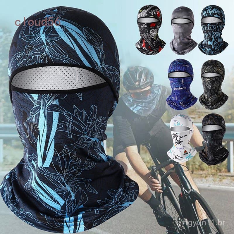 BH Verão Esportes Balaclava Ice Silk Ciclismo Boné Facial Proteção Anti-UV Capa Headwear Esqui , Corrida
