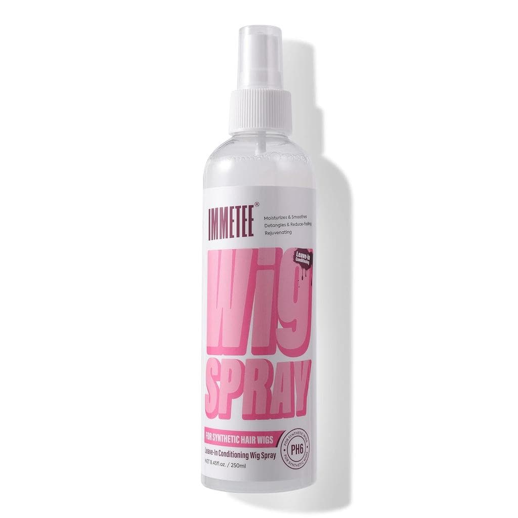 Spray Condicionador Leave-in para Perucas Sintéticas immetee, PH6, Spray Desembaraçante e Facilitador de Pentear, Adicio