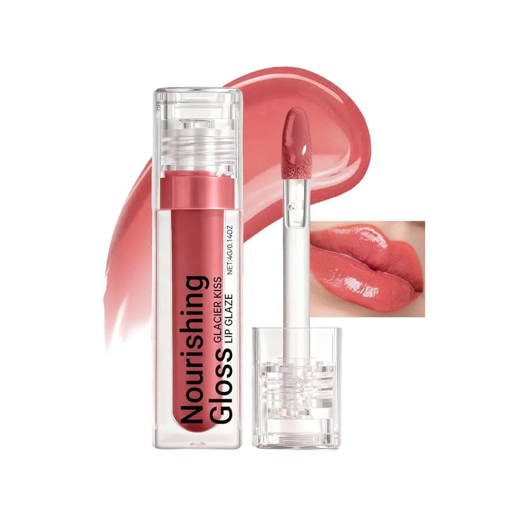 Brilho Labial Volumizador para Mulheres, Tintura Labial com Acabamento Brilhante, Óleo Hidratante para Cuidado dos Lábio