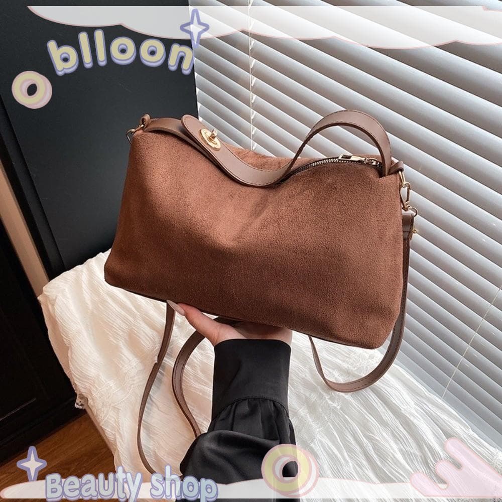 Bolsa Crossbody BLLOON , De Ombro Vintage De Couro PU , Sacola Casual De Camurça De Grande Capacidade Unissex