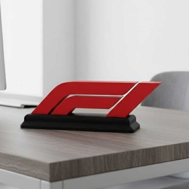 Placa decorativa inspirada em F1- Fórmula 1 impressa em 3D Vários tamanhos