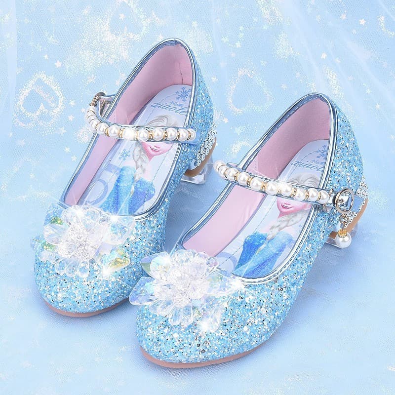 Outono Meninas Princesa Salto Médio Sapatos De Cristal Festa De Aniversário Desempenho De Bola * &