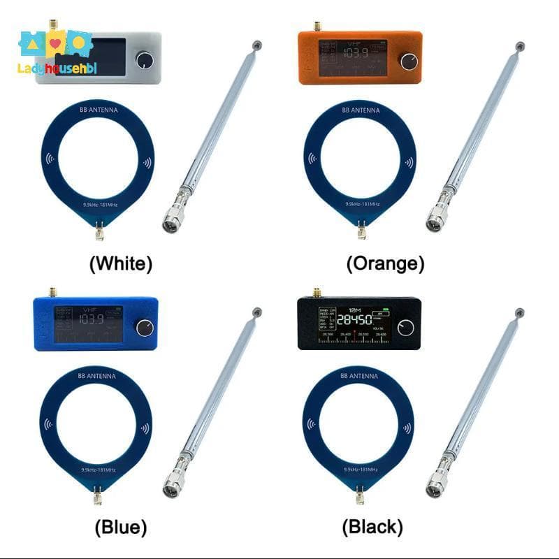 LAHG > 1 Conjunto Novo Receptor De Rádio LSB USB AM FM ESP32S3 ATS-Mini V3 ABS Case SI4732 Poet SSB Com Amplificador De