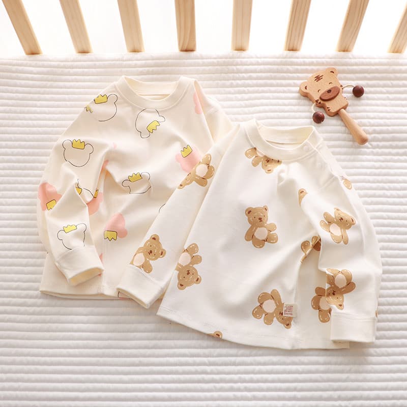 Bebê roupas de outono topo outono inverno puro algodão peça única bebê completo-Back monge roupas outubro divisão roupa
