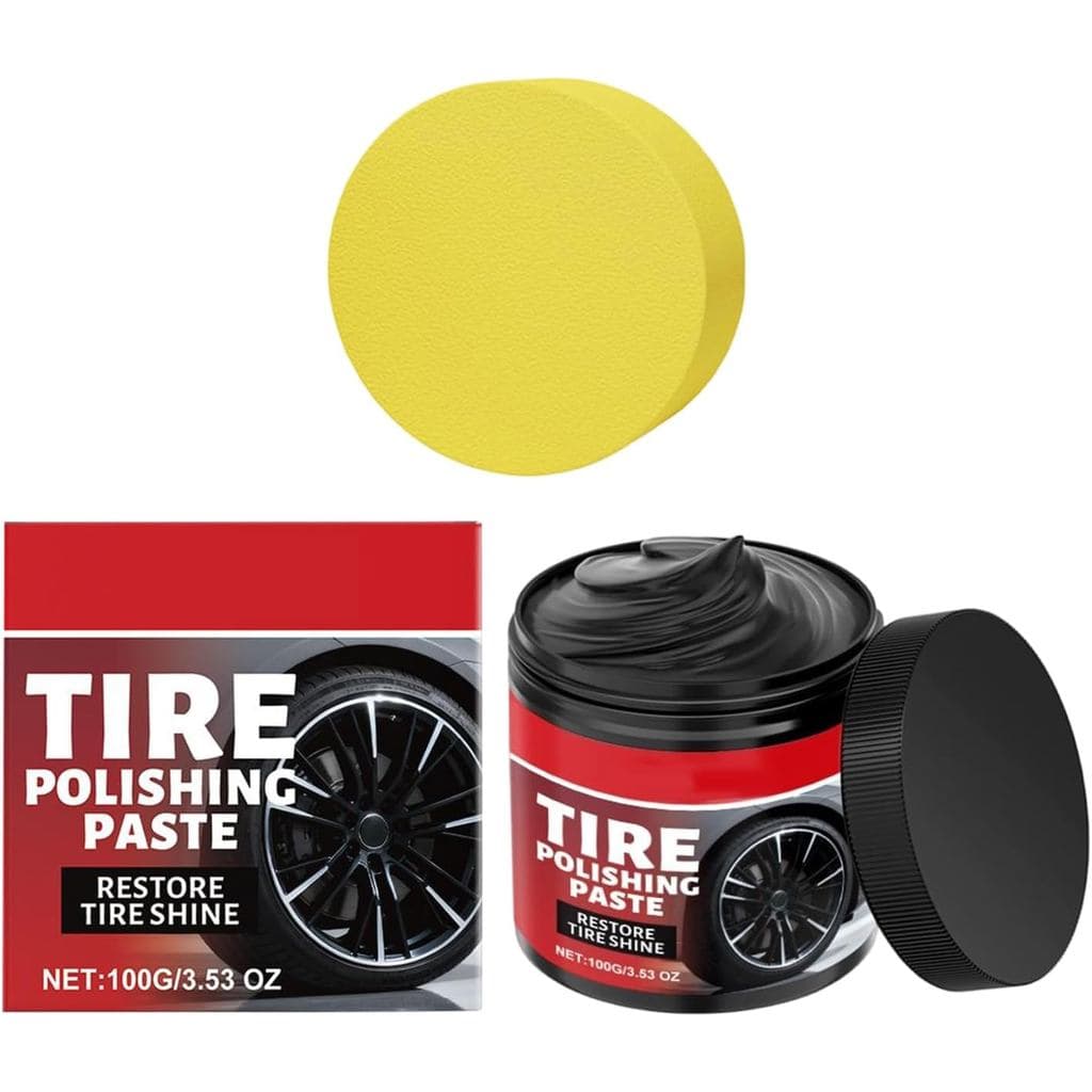 Nova Pasta de Espuma para Pneus 100g, Revestimento para Cubo de Roda, Pasta de Polimento para Pneus de Carro, Adequada p