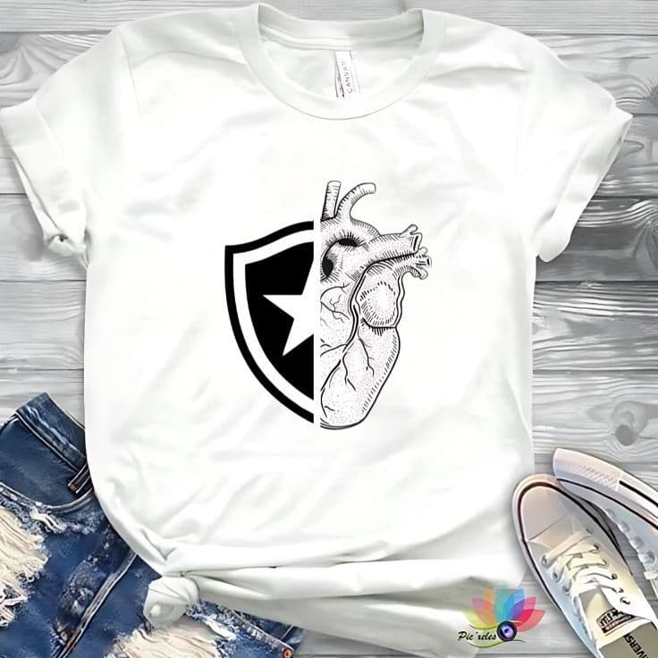Camisa Do Botafogo Feminina Blusa Menina Torcedora Alvinegro