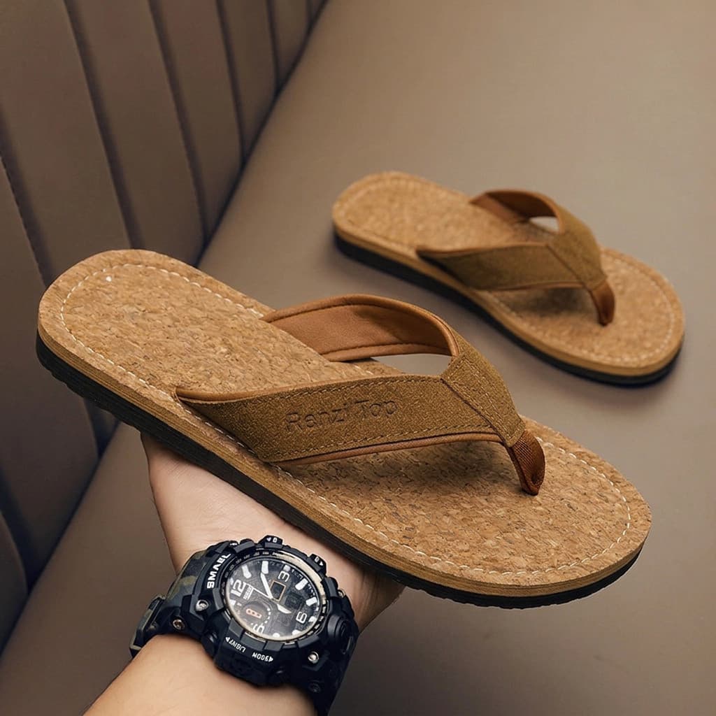 Chinelos masculinos verão na moda All-Match sandálias casuais masculinas ao ar livre antiderrapante wear-Res