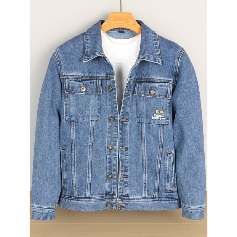 Jaqueta jeans masculina primavera outono estilo americano Street Wear topo na moda All-Match macacão jaqueta 2026 novo e