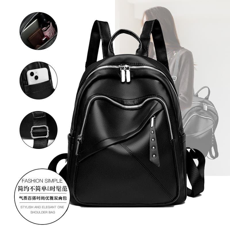 Mochila feminina 2026 novo estilo versão coreana na moda couro genuíno multifuncional mamãe bolsa de couro macio bolsa f