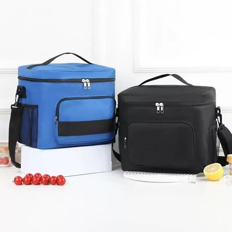 Bolsa Térmica De Mão Quadrado Com Alça Ajustavel Marmita Portátil Viagem Grande Capacidade Lancheira Impermeável LS
