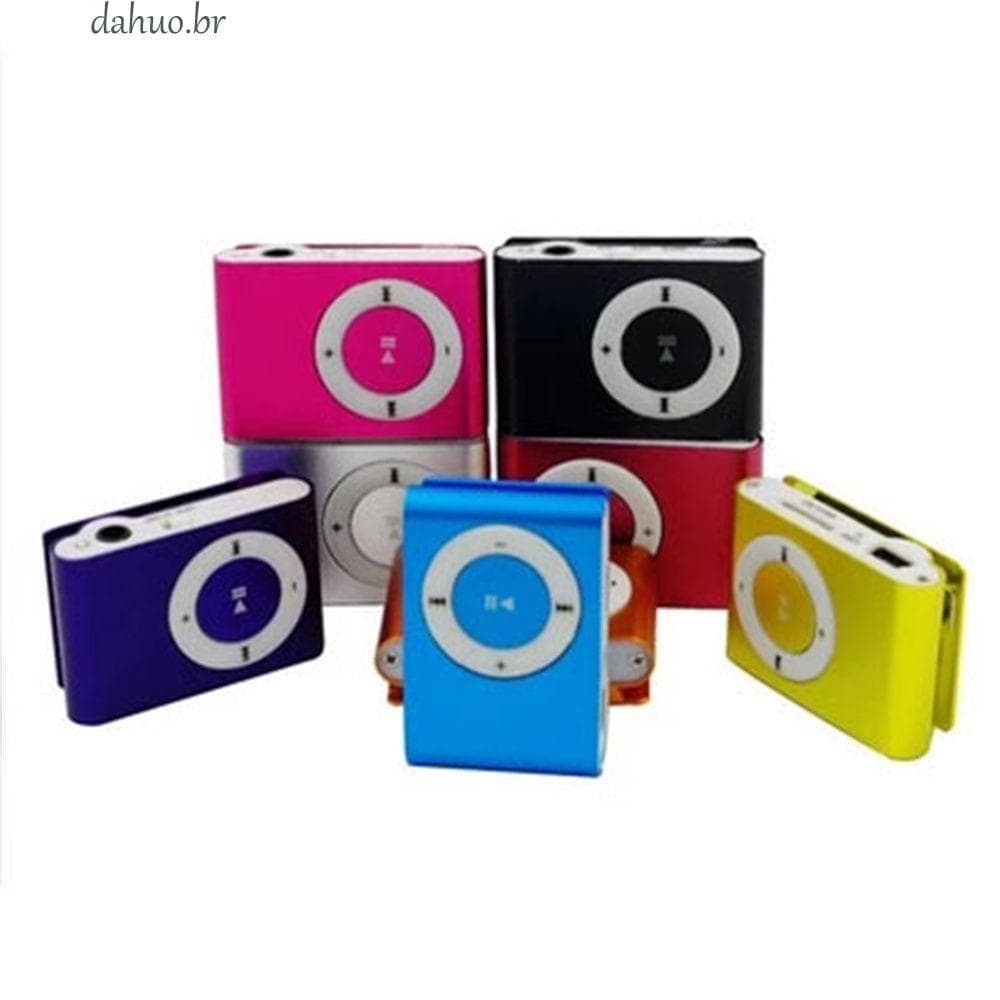 DAHUO Clip MP3 Fashion Portátil Media Player Walkman Espelho De Metal Esporte MP3
