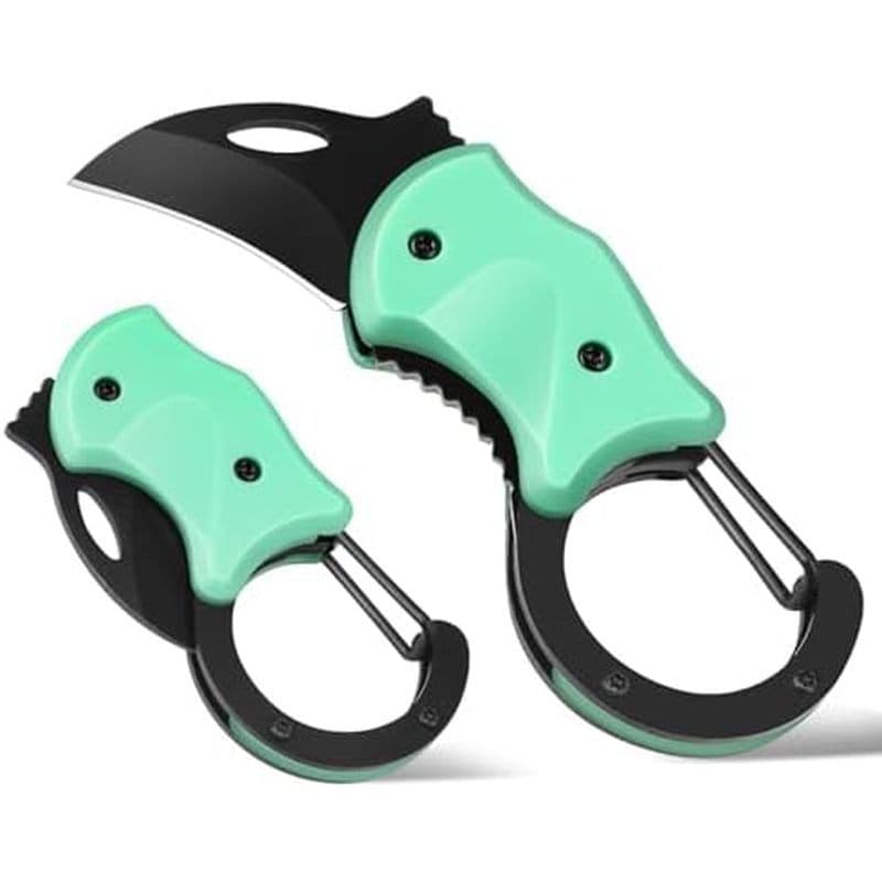 FUNBRO Presente De Faca De Bolso Pequeno Para Homens , Cortador De Caixa De Chaveiro Com Lâmina De 1.34 Polegadas , Mini