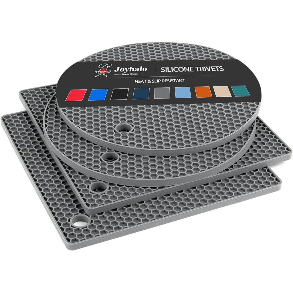 Suportes para Pratos Quentes Joyhalo - Protetores para Cozinha, Suportes de Silicone para Panelas e Frigideiras Quentes,