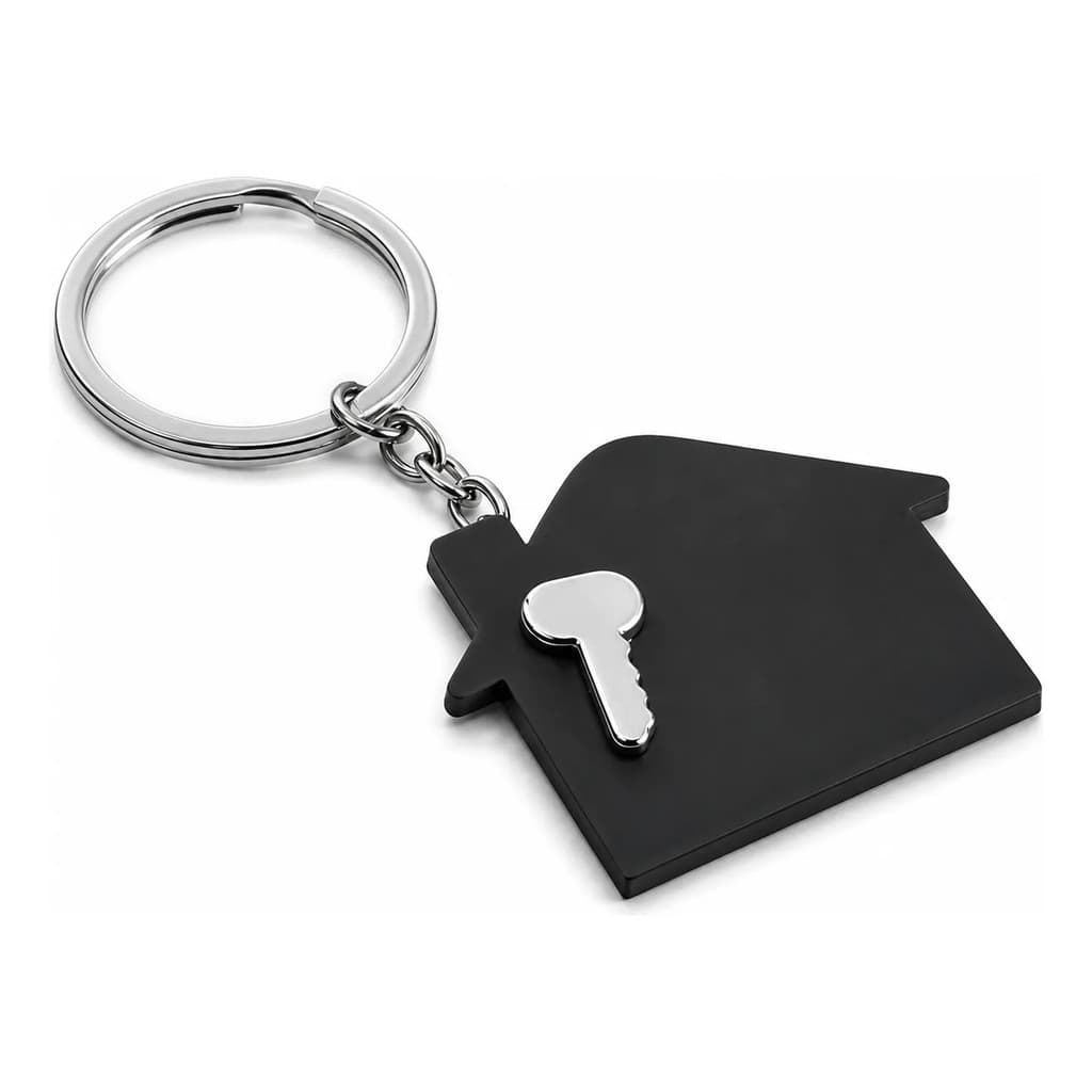 Kit 50 Chaveiros Com Argolas Formato De Casa | Presentes & Brindes Para Exibir A Sua Marca