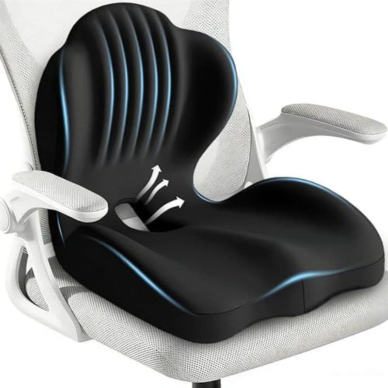 Almofada De Assento Para Cadeira De Escritório E Carro , Almofadas Ergonômicas Em Forma De L , Ortopédica De Espuma Visc