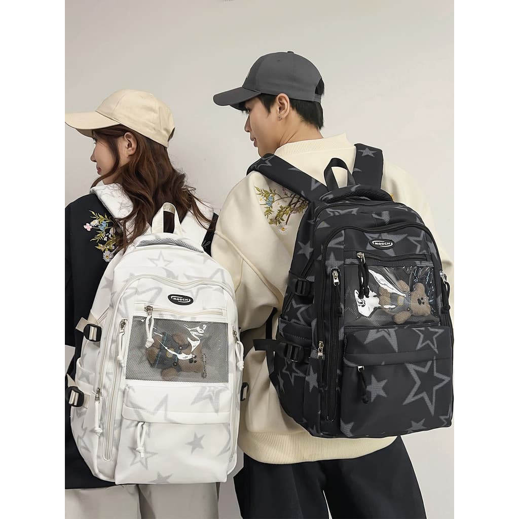 T na moda estrela de cinco pontas mochila meninos estudantes do ensino médio estudantes do ensino médio grande capacidad