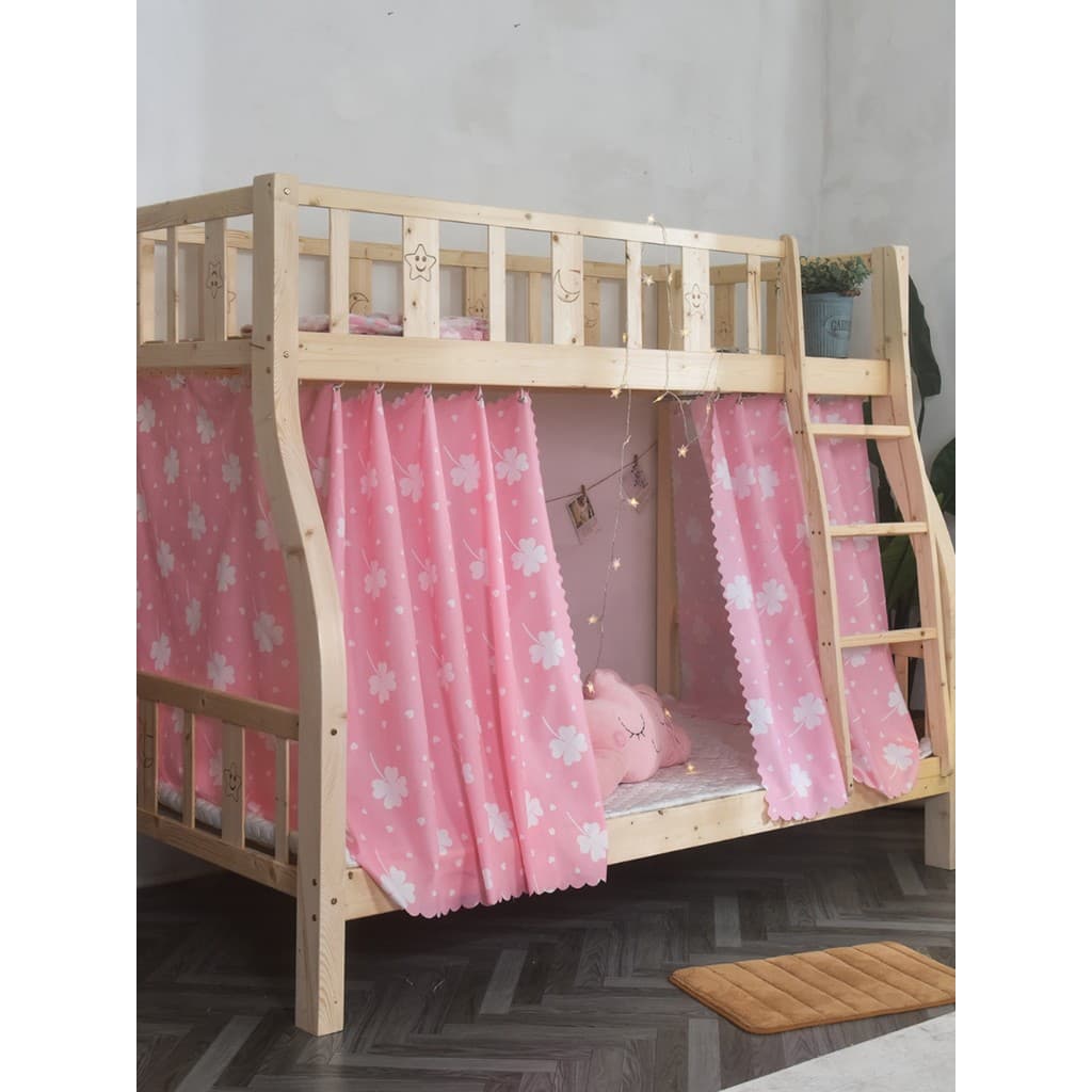 Cortina de cama criança-mãe cama inferior alta inferior cama cortina dormitório beliche inferior Semi-sombreamento Trape