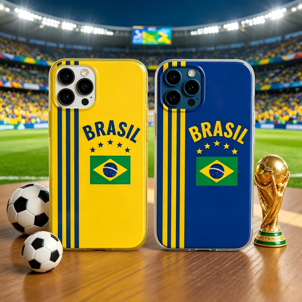 Cores Originais da Camisa do Brasil Capa Para Redmi A1 A2 A3 A5 9A 11A 10C 12C 13C 14C Nota 8 9s 10 11 12 13 14 Capinha
