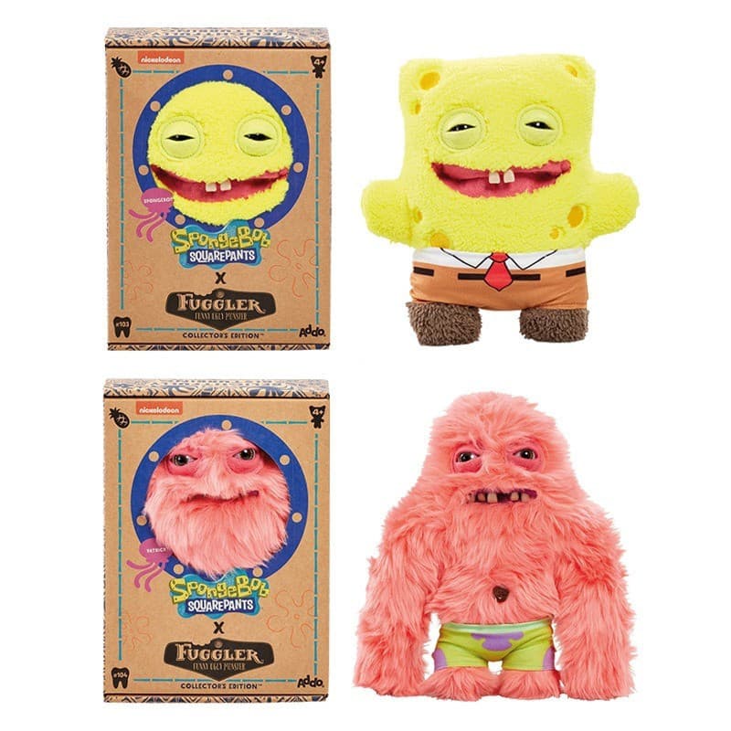 JAMXUN Fugggler Bob Esponja Calças Quadradas Patrick Estrela Série Brinquedos De Pelúcia Pequenos Monstro Engraçado Feio
